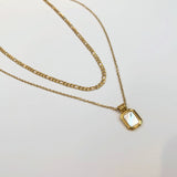 Layered Agate/Pearl Necklace