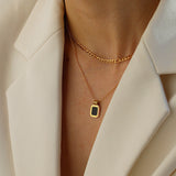 Layered Agate/Pearl Necklace