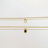 Layered Agate/Pearl Necklace
