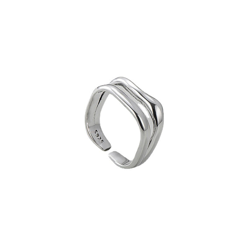 Layered Silver Ring