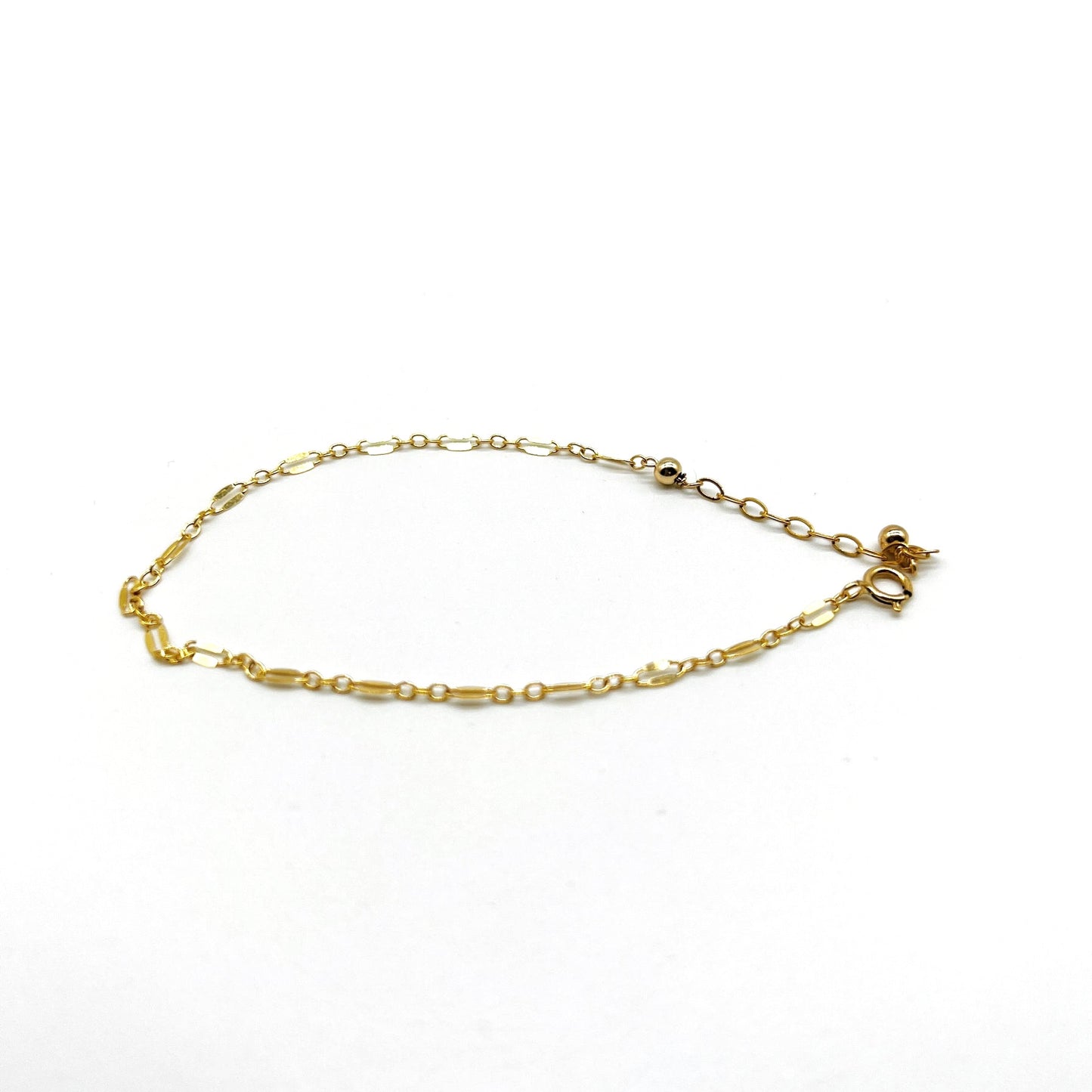 Gold Sphere Chain Bracelets