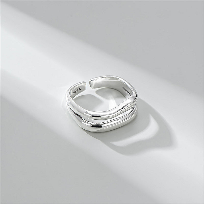 Layered Silver Ring