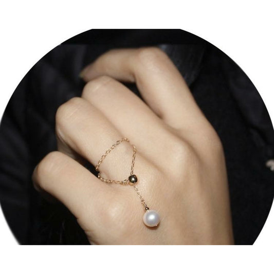 Handmade Adjustable Pearl Ring