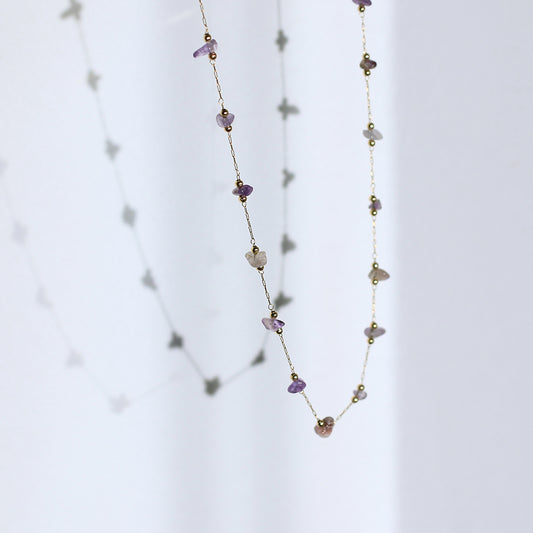 Purple Beaded Necklace