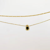 Layered Agate/Pearl Necklace
